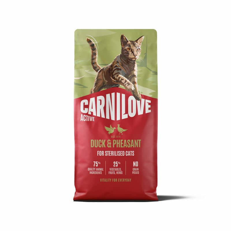 Carnilove Sterilised Duck & Pheasant kaķu barība sterilizētiem kaķiem 6 kg